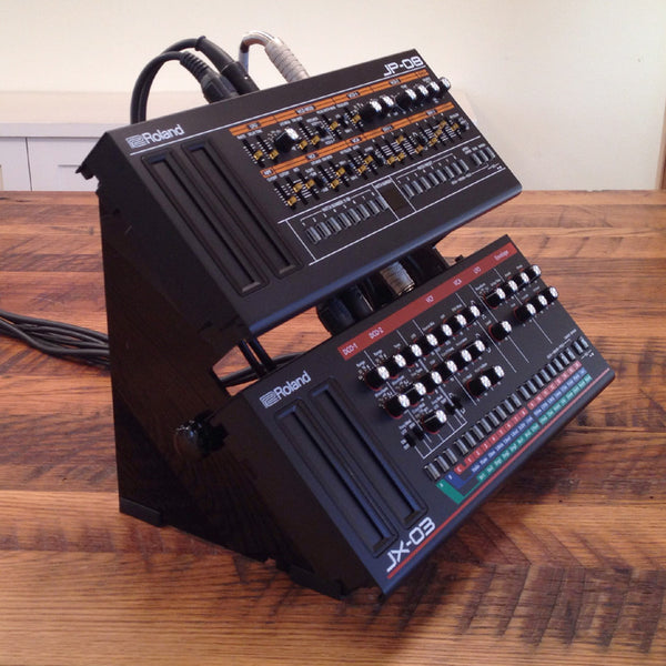 Two tier Roland Boutique stand with plenty of room for cables (KVgear Boo-2)