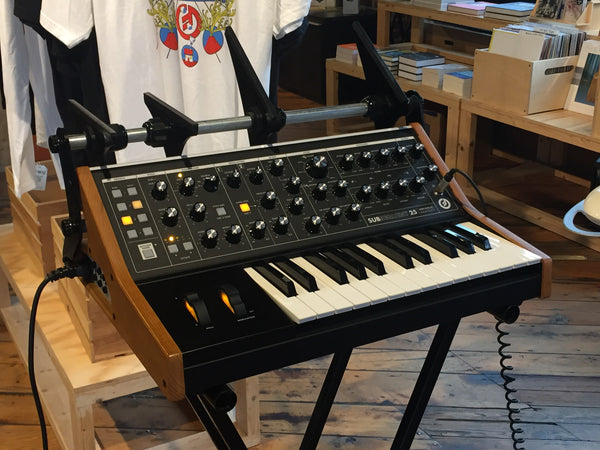 KVgear SubPiggy stand on Sub25 in the Moog Store in Asheville